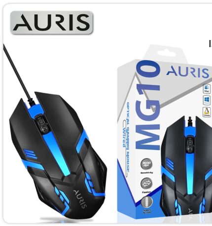 Auris MG10 RGB Aydınlatmalı 1600 DPI Kablolu Çoklu Platform Oyuncu Mouse