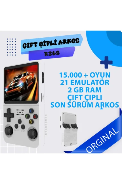 Arkos R36S 2GB RAM 64GB Hafızalı Çift Çipli 21 Emülatörlü Oyun Konsolu - Yeni Versiyon