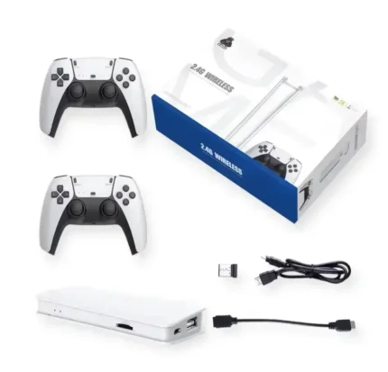 10.000+ Klasik Oyunlu Kablosuz Retro Konsol – Çift Kollu 8K Mini Eğlence Paketi